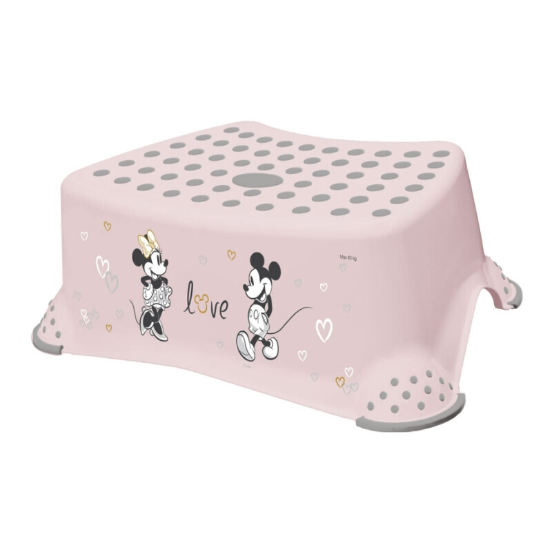 Taburet Deluxe nosnost 80kg růžová 40,5x28,5x14(5/krt)