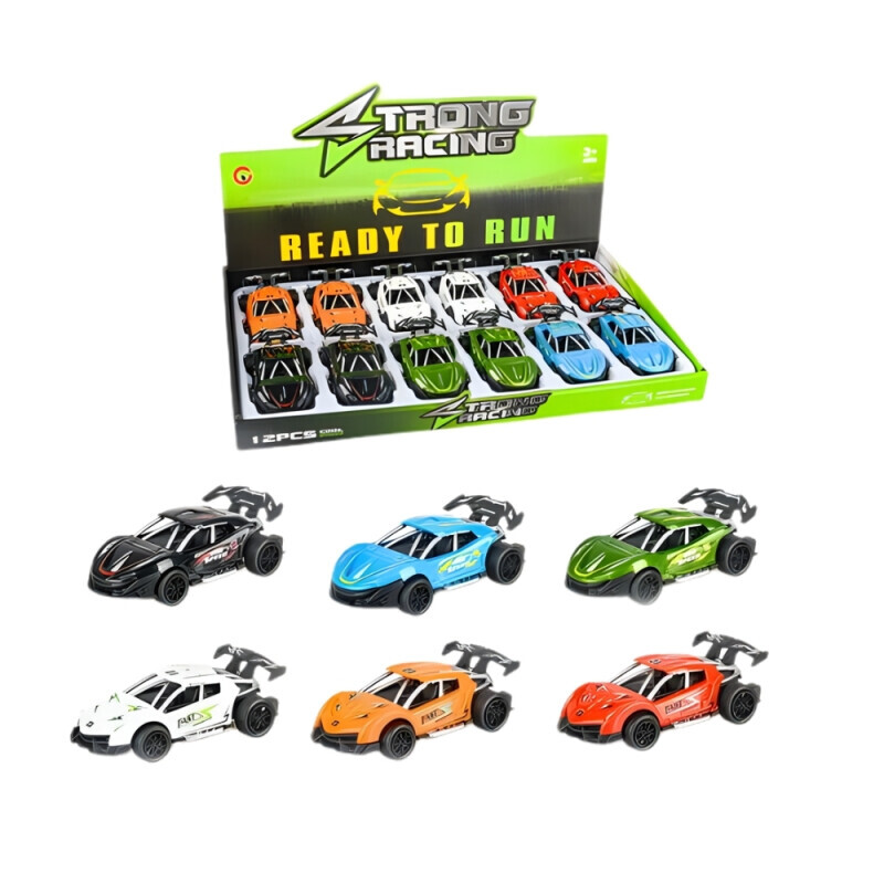 Auto závodní 11.3*5.6*3.5cm 6ass (12/bal 288/krt)