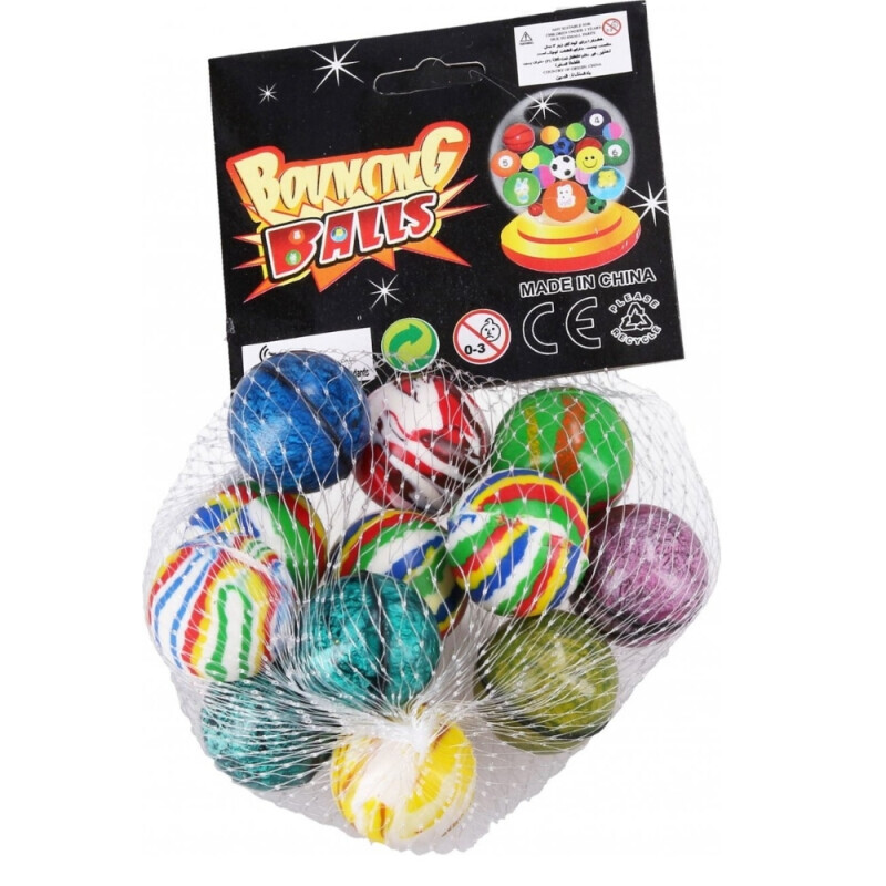 Koule skakací 2.5cm 12ks (144/bal 288/krt)