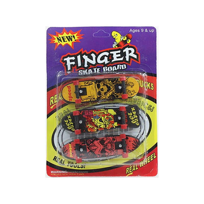 Wiky Prstový skateboard 10*3*2cm 3ass (100/bal 200/krt)