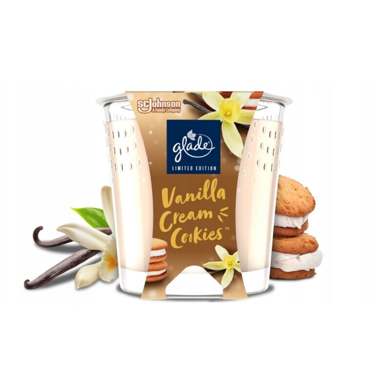 Glade by Brise Svíčka 112g Vanilla Cream Cookies (20/krt)