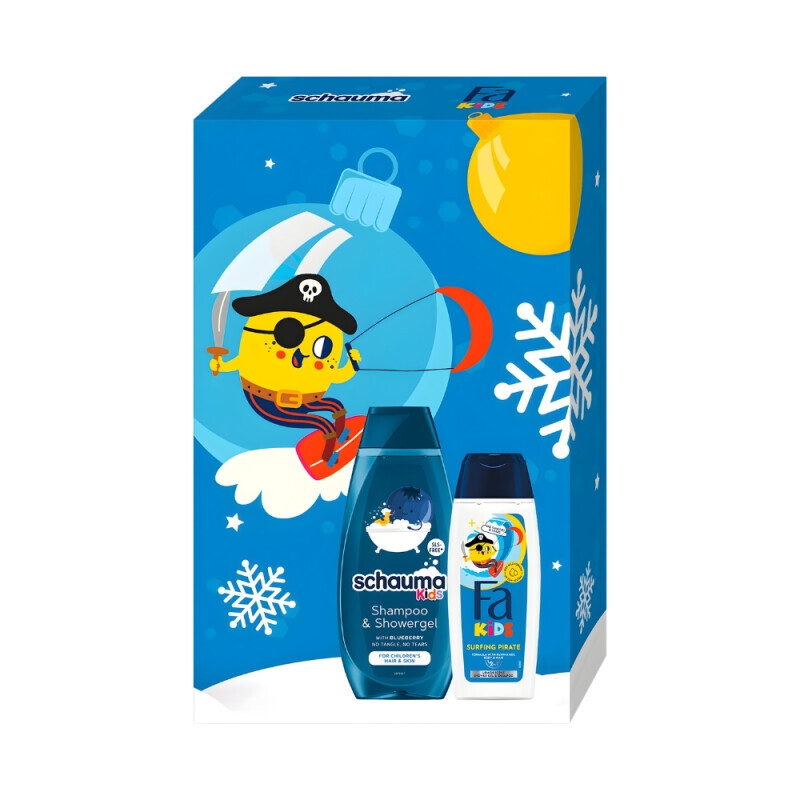 Fa+Schauma Dár.sada Kids 250ml SG+400ml Šampon Blueberry (6/krt)