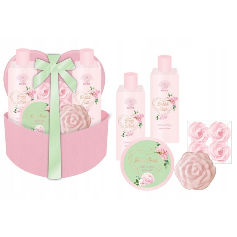 Aurora Dár.sada Peony&Cherry Amber For You  5ks(4/krt)