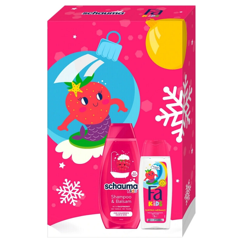 Fa+Schauma Dár.sada Kids 250ml SG+400ml Šampon Raspberry (6/krt)