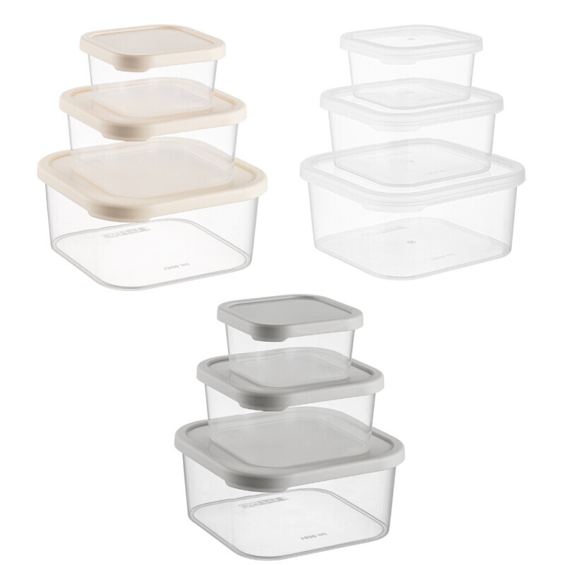 Softchef Sada dózy 3ks čtvercové Quick Box (12/krt)