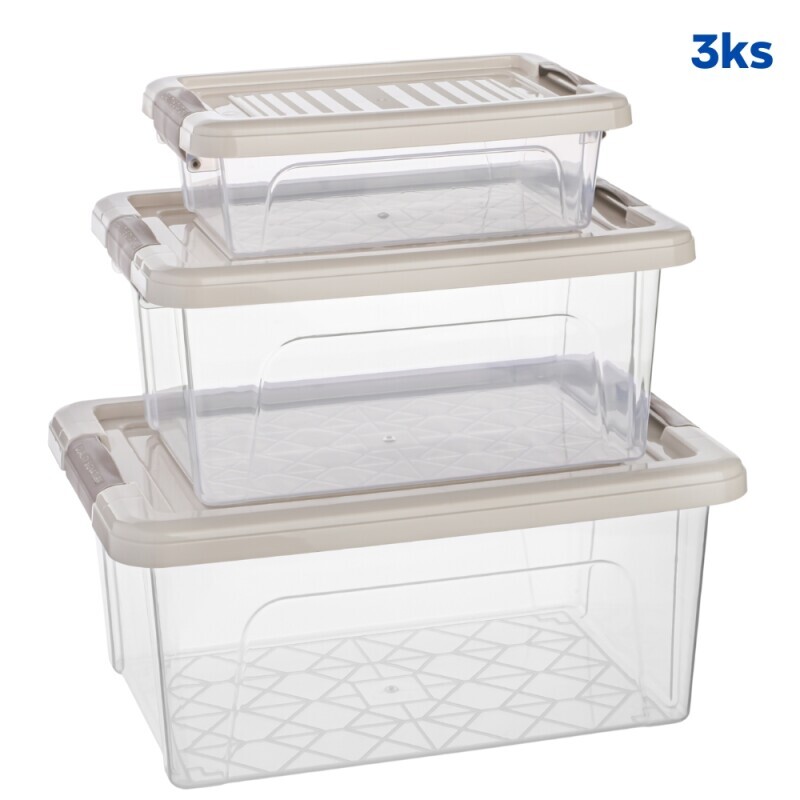 QS Sada úložný box 3ks (12/krt)