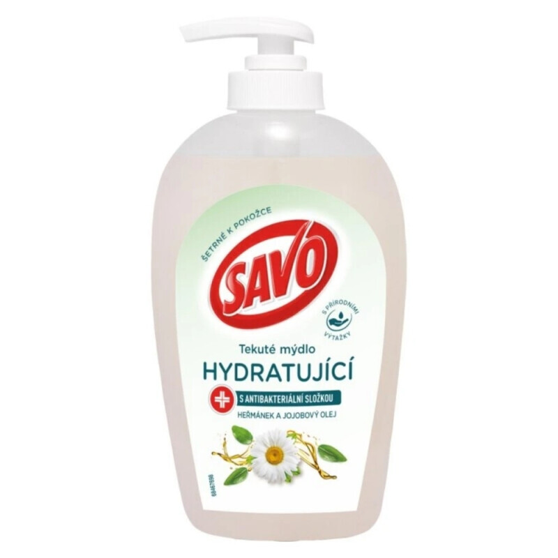 Savo 250ml tekuté mýdlo Heřmánek&Jojobový olej antibakteriální (6/krt)