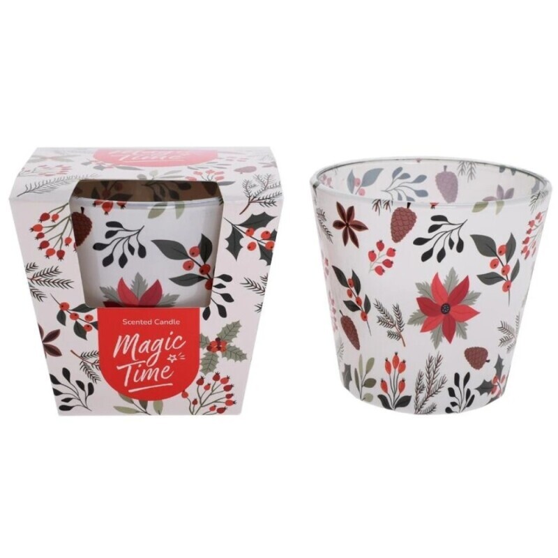 Santo 115g svíčka ve skle Magic Time NEW (6/krt)