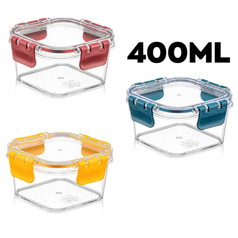 Softchef Dóza plast obdelnikové 400ml Chef box (24/krt)