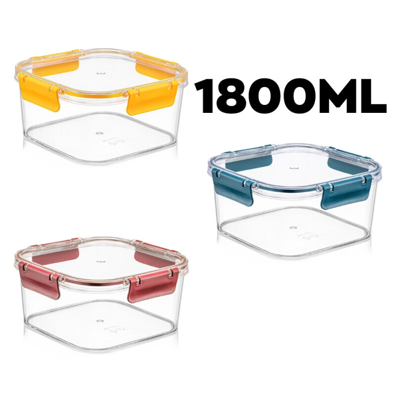 Softchef Dóza plast obdelnikové 1800ml Chef box (24/krt)