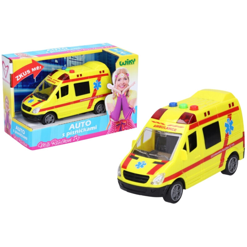 Auto sanitka 14.5cm Míša Růžičková s píčsničky a efekty (48/krt)