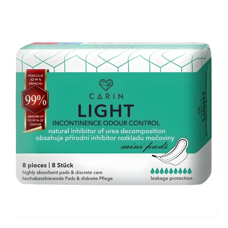 Carin vložky Light Control Inkontinence 8ks (30/krt)