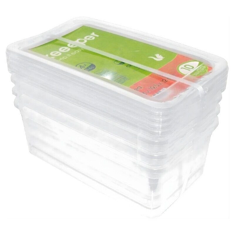 Úložný box+Otočný ventilační vík set 4x5,6L průhl.(3/krt)