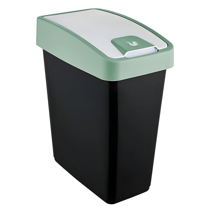 Odpadkový koš+víkem zelená 25L(5/krt)