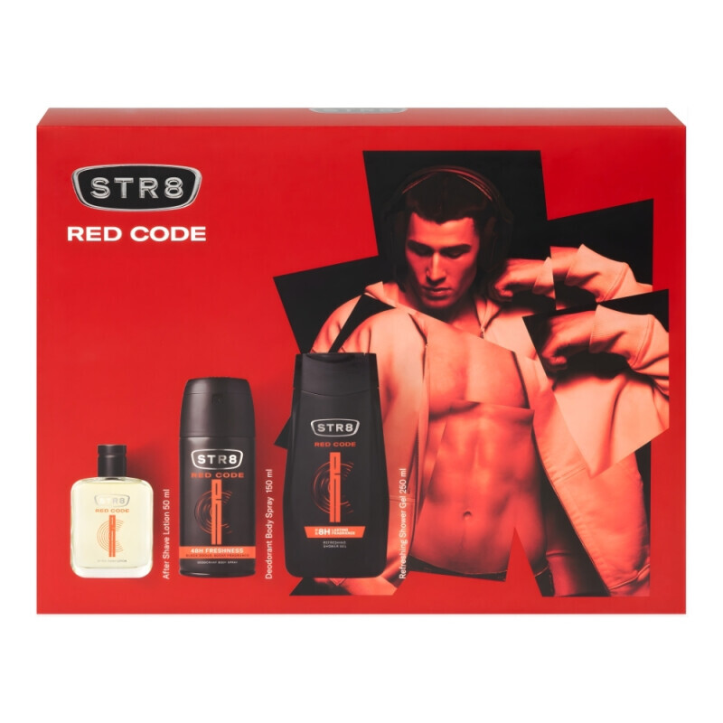 STR8 Dár.sada 250ml SG+50ml ASL+150ml Deopray RED (6/krt)
