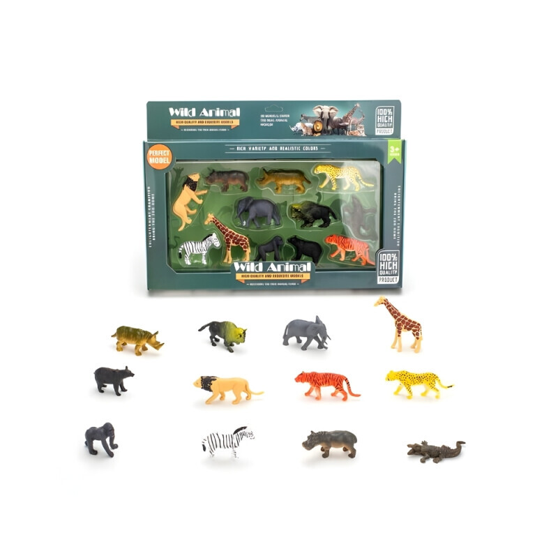 Sada zviřata safari 7cm 12ks (20/bal 40/krt)