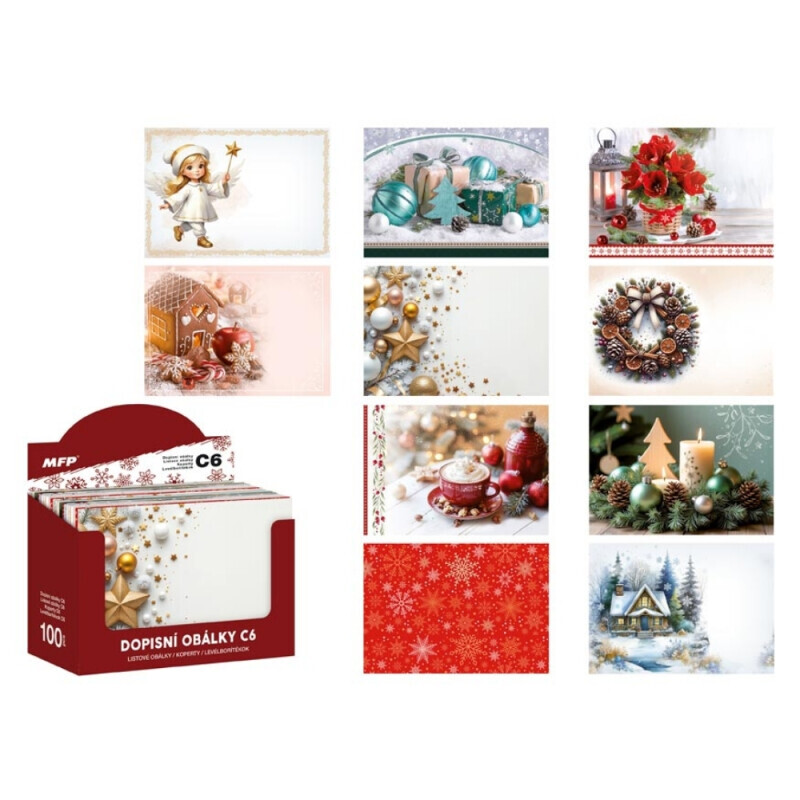 MFP Vánoční obálky C6 [11,4*16,2cm] (100/bal)