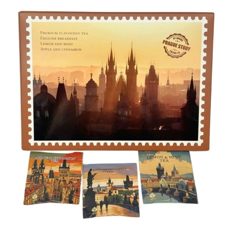 Arome Čaj v obálce černý English Breakfast,Citrón-máta,jablko-skořice(48/krt)