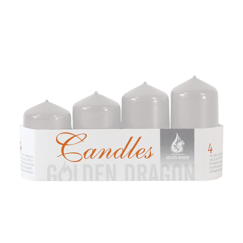 Golden D. svíčka adventní 4ks schody Metalic Pearl (24/krt)