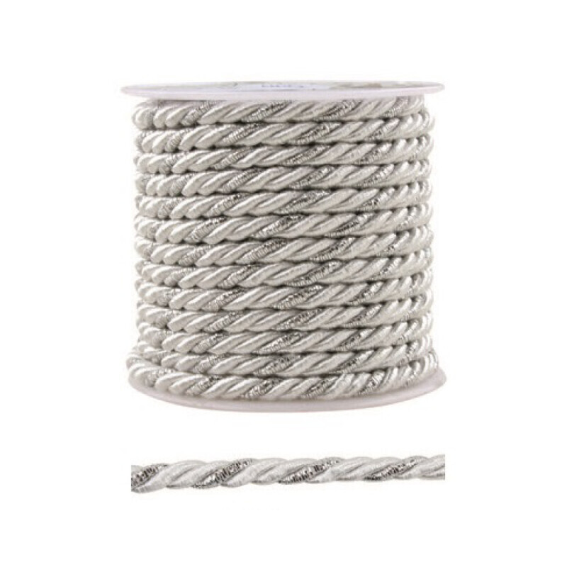 Dekorační provázek 500cm Silver (24/bal 288/krt)