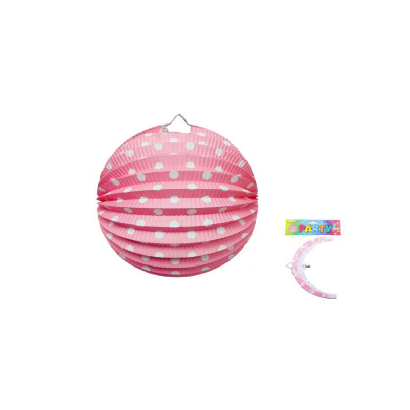 Wiky Party lampion koule 25cm Pink (12/bal 240/krt)