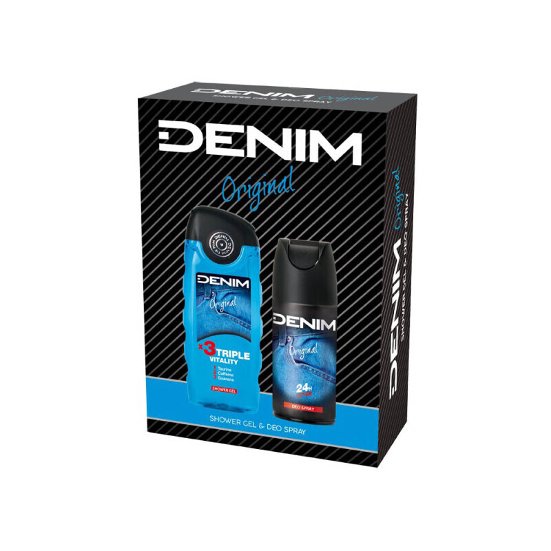 Denim Dár.sada M 250ml SG+150ml Spray Original (8/krt)