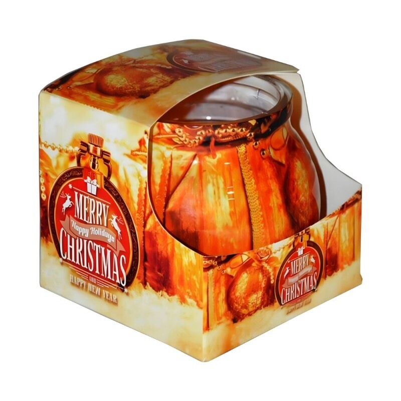 Admit Svíčka ve skle 85g Christmas Gold (12/krt)