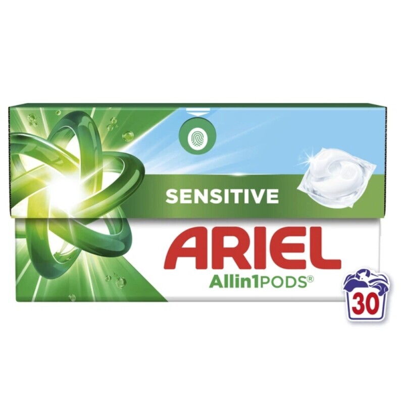 Ariel Gelové kapsle 30ks Sensitive (4/krt)