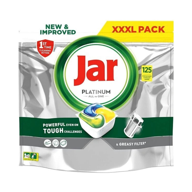Jar kapsle na nádobí Platinum Yellow 125ks Sacek