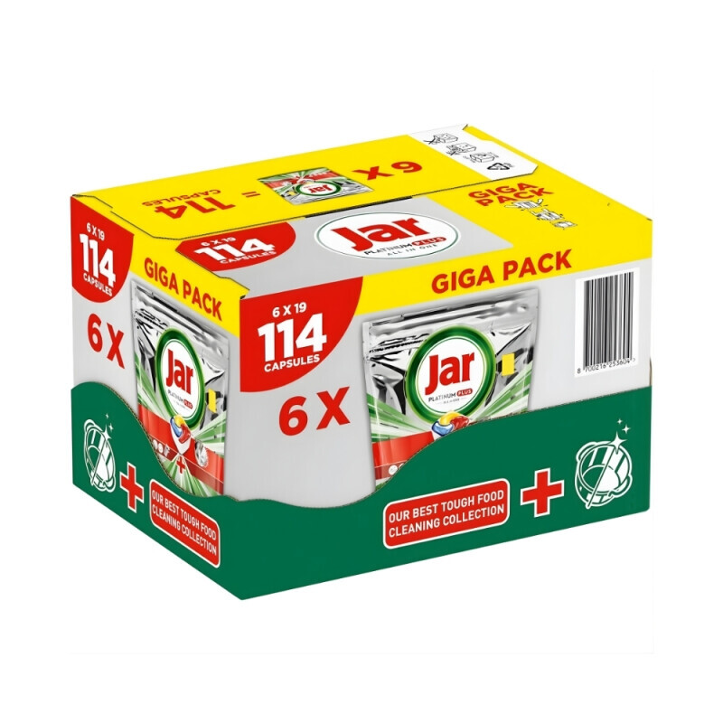 Jar kapsle na nádobí Platinum Plus Yellow 6x19ks BOX
