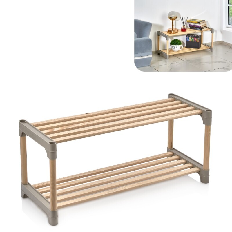 Police na boty 2 patrové Dřevený (12/krt)