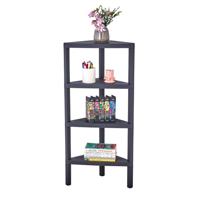 Regál rohový 4 patrové (6/krt)