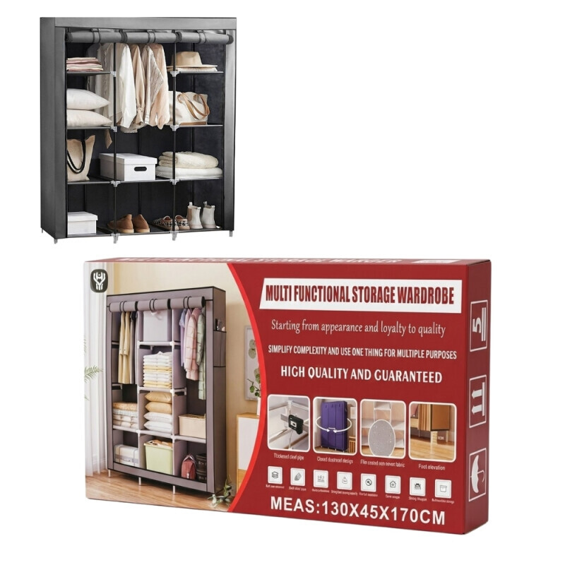 Skříň látková 130*45*170cm (10/krt)