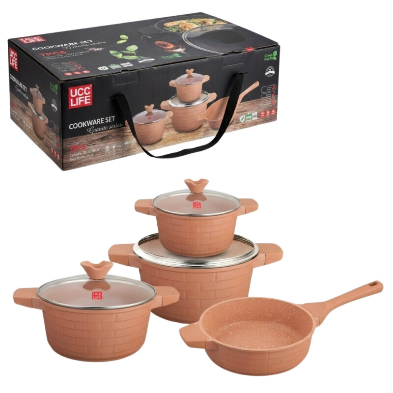 Sada hrnců 7 dílů (2/krt)