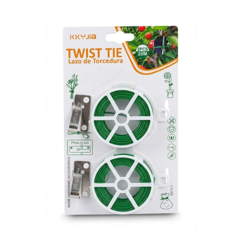 Vázací drát se střihačem 20m/2ks (12/bal 144/krt)