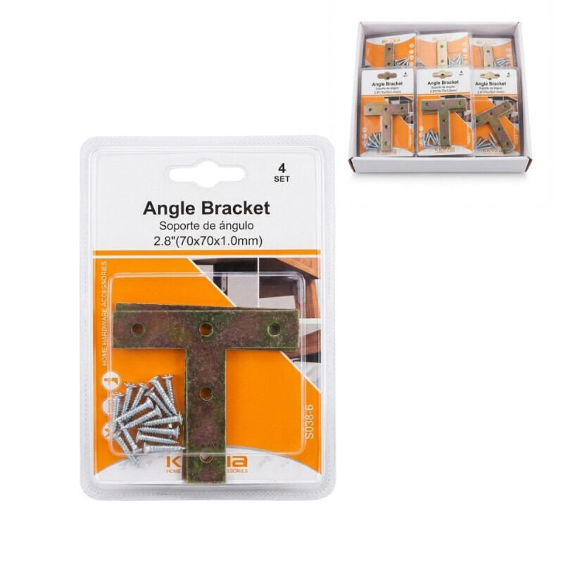 Spojovací úhelník se šrouby 4ks (24/bal 288/krt)