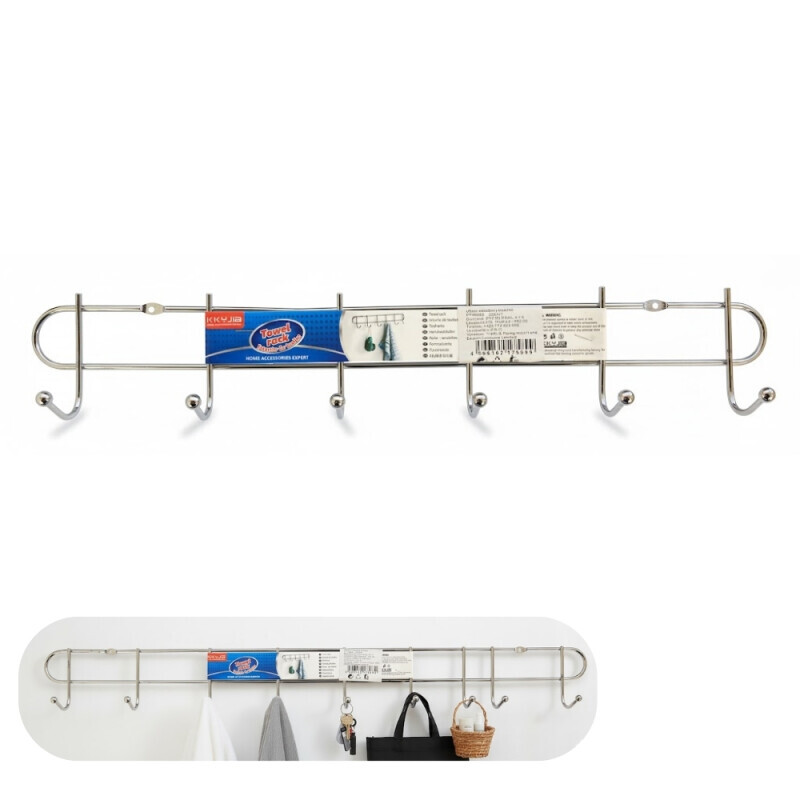 Věšák nástěnný 6háčků (200/krt)