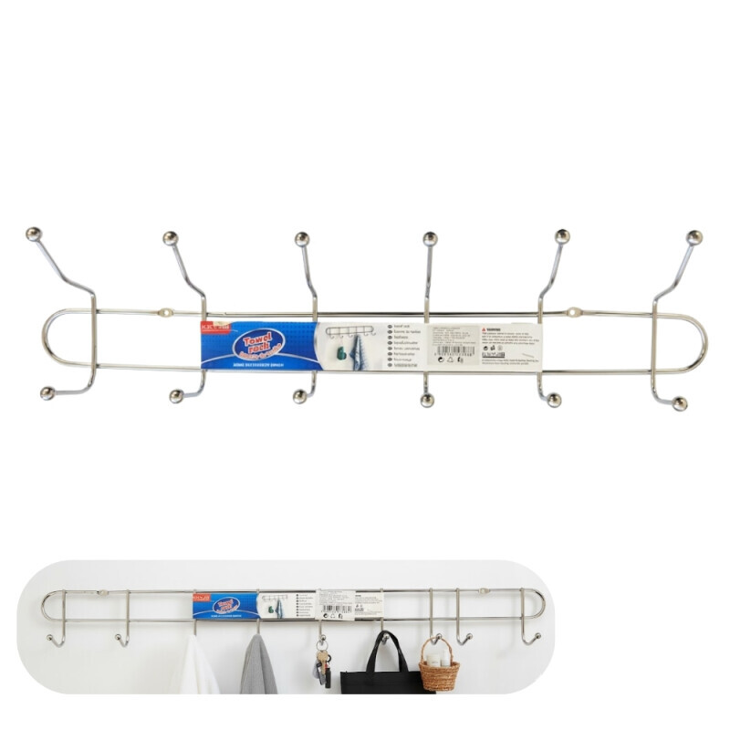 Věšák nástěnný 6háčků (60/krt)