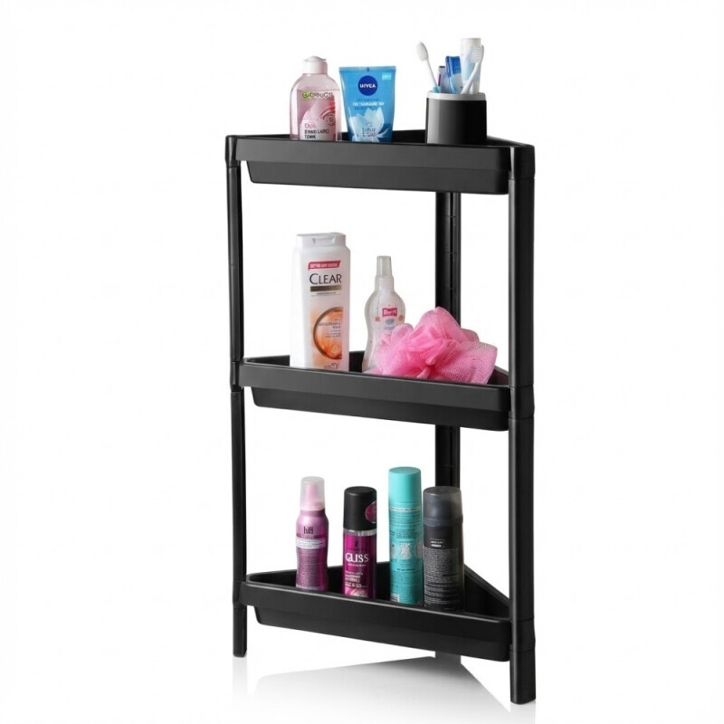 Organizér rohový 3 patrové Černá (10/krt)