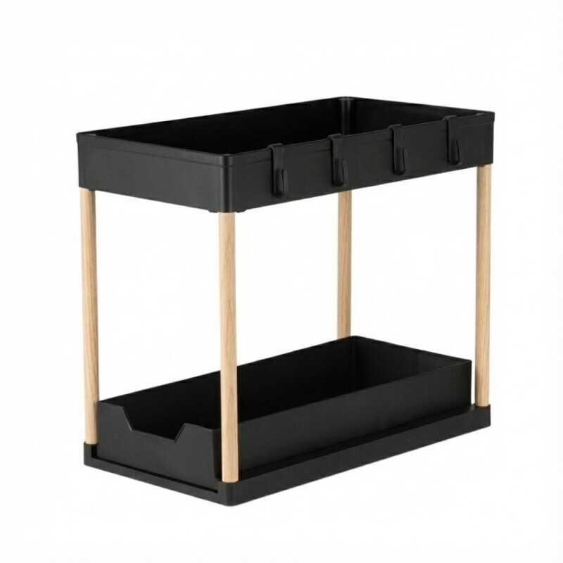 Organizér výsuvný dvoupatrový Černá (12/krt)