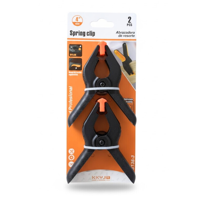 Svorka pružinová plast 2ks (12/bal 72/krt)