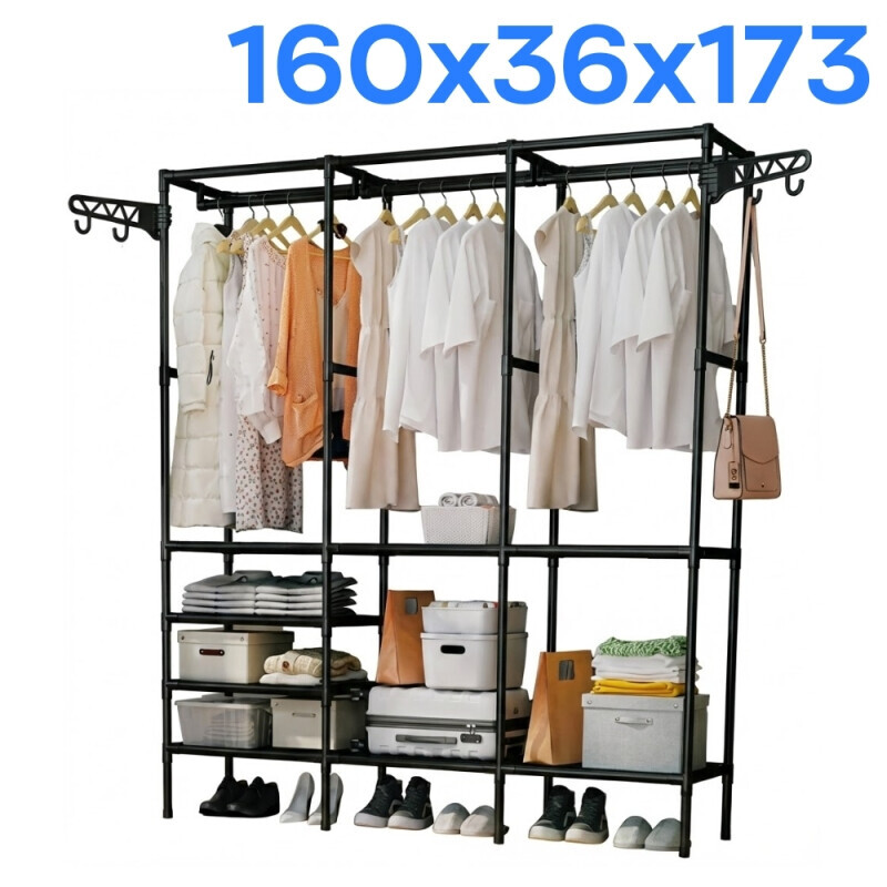 Regál na oblečení 160*36*173cm (10/krt)