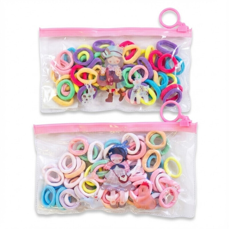 Gumičky na vlasy dětské 60ks (12/bal 1800/krt)