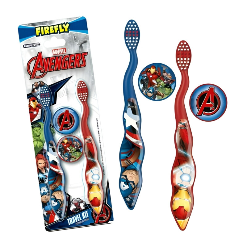 Kids zubní kartáček s krytkou Marvel Avengers 2ks 