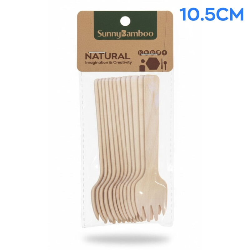 Bambus. vidlička 10,5cm/12ks (12/bal 360/krt)