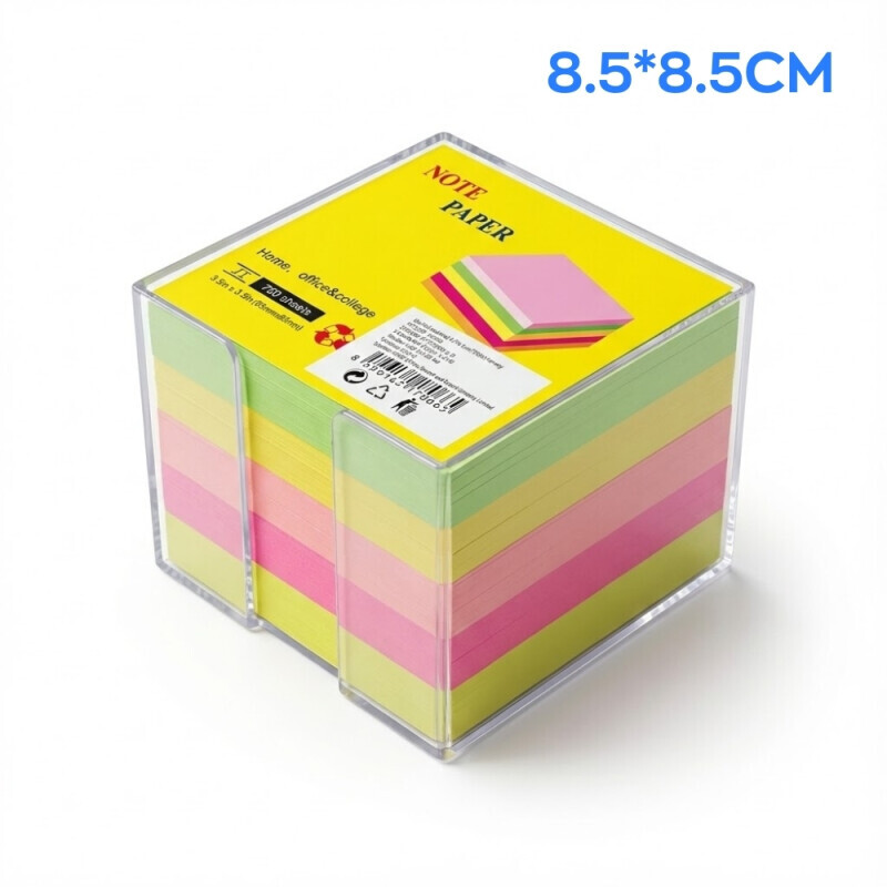 Špalíček papírový 8,5*8,5cm/750list barevný (60/krt)