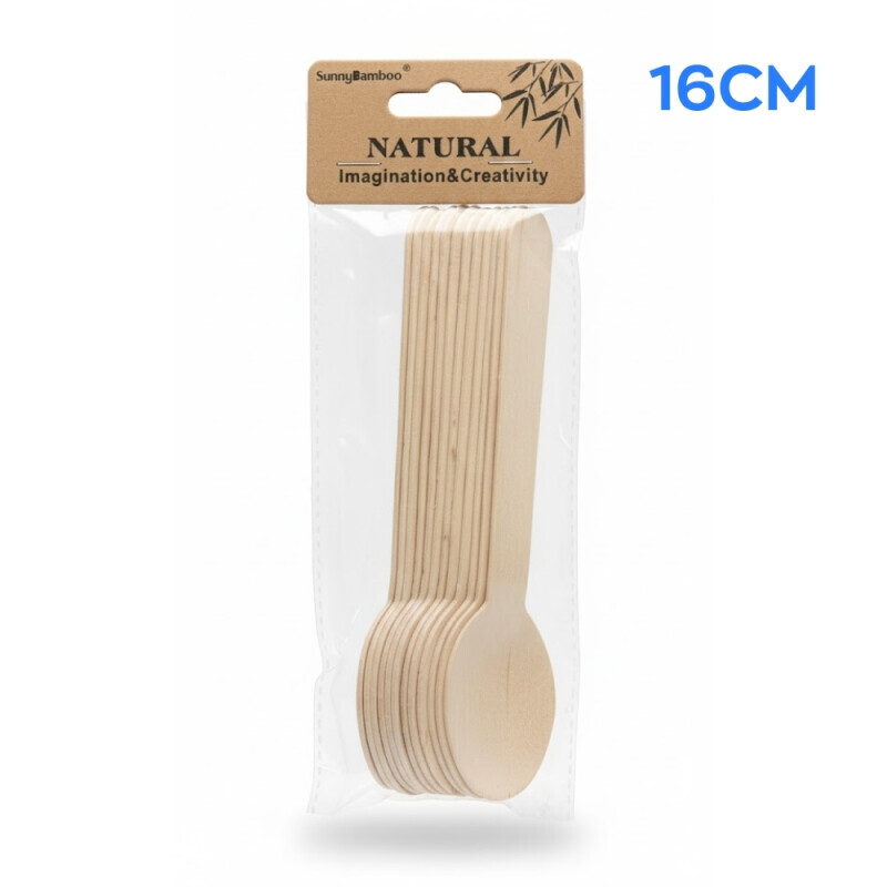 Bambus. lžíce 16cm/12ks (12/bal 240/krt)