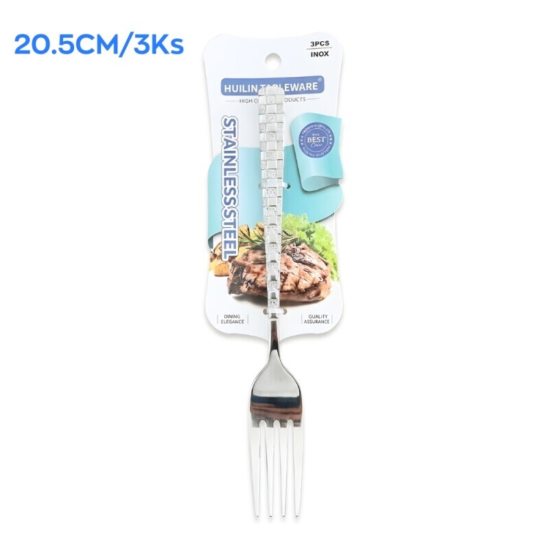 Jídelní vidlička 20,5cm/3ks (12/bal 144/krt)