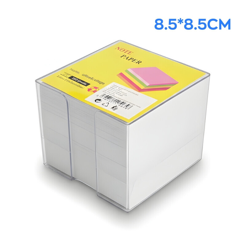 Špalíček papírový 8,5*8,5cm/750list bílý (60/krt)