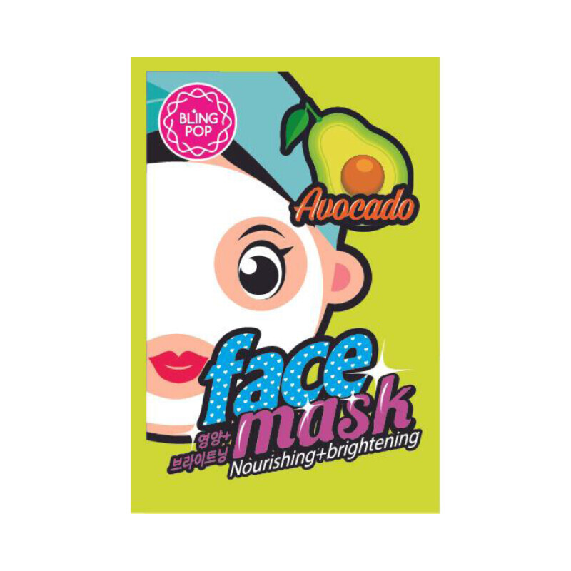 Bling Pop Pleťová maska 20ml Avocado (10/krt)